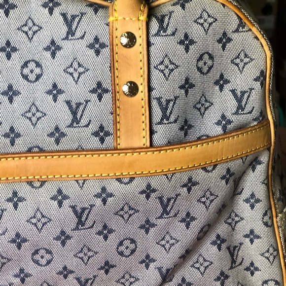 Vintage Denim Louis Vuitton Satchel - Picture 7 of 17
